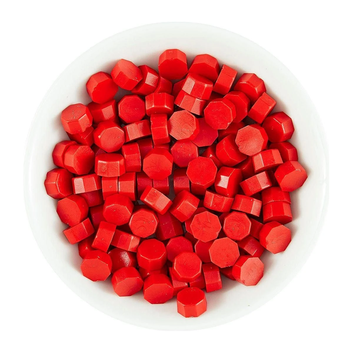 Vibrant Red Wax Beads From The Sealed 3D Christmas Collection 1 Vibrant Red Wax Beads From The Sealed 3D Christmas Collection