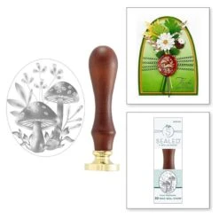 Forest Mushrooms Wax Seal Stamp From The Sealed 3D Botanical Collection