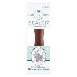 Poinsettia 3D Wax Seal From The Sealed 3D Christmas Collection -Woodland Scenics Shop WS3D 004 Sealed 3D Christmas Poinsettia Bouquet Pac