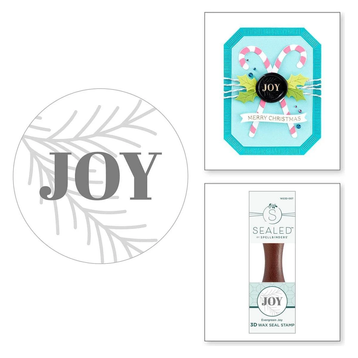 Evergreen Joy 3D Wax Seal From The Sealed 3D Christmas Collection 1 Evergreen Joy 3D Wax Seal From The Sealed 3D Christmas Collection