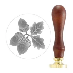 Acorn Trio 3D Wax Seal Stamp From The Falling Leaves Collection -Woodland Scenics Shop WS3D 012 Falling Leaves Acorn Trio Seal