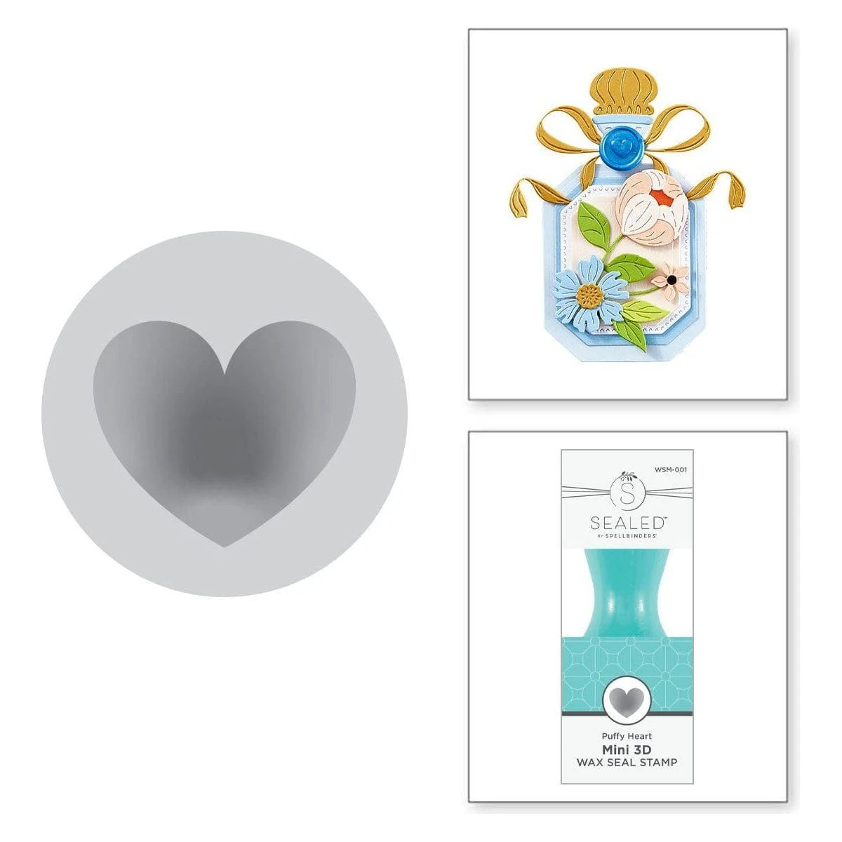 Puffy Heart Mini 3D Wax Seal From The Mini Wax Seals Collection 1 Puffy Heart Mini 3D Wax Seal From The Mini Wax Seals Collection
