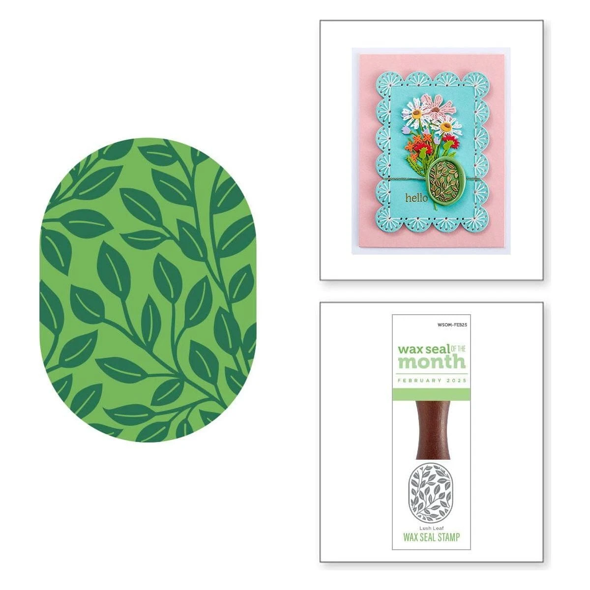 Lush Leaf -Wax Seal Of The Month (Seal Stamp Only) 1 Lush Leaf -Wax Seal Of The Month (Seal Stamp Only)