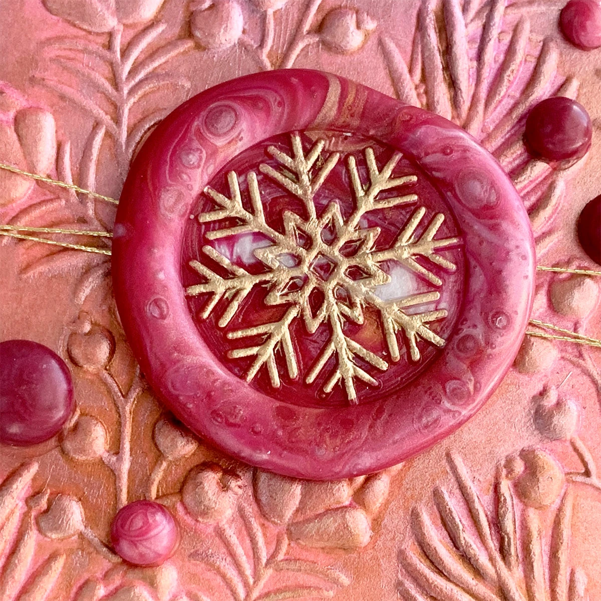 Joyful Snowflake - Wax Seal Of The Month (Seal Stamp Only) 4 Joyful Snowflake - Wax Seal Of The Month (Seal Stamp Only) - Image 4