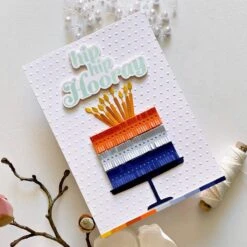 Tiny Dots Embossing Folder From The It's My Party Too Collection -Woodland Scenics Shop ZsokaMarko It sMyPartyToo Card2