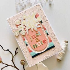 Mandala Blooms 3D Embossing Folder From The Sealed For Summer Collection -Woodland Scenics Shop ZsokaMarko SealedforSummer Card2