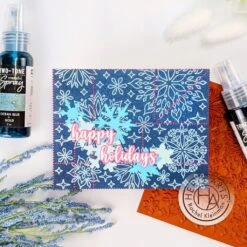 Hero Arts Kaleidoscope Snowflake Bold Prints Stamp -Woodland Scenics Shop cg938 kaleidoscope snowflake bold prints 253026
