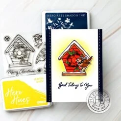 Hero Arts Christmas Robins Clear Stamp Set -Woodland Scenics Shop cm551 christmas robins 683554