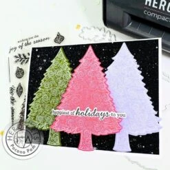 Hero Arts Swirly Christmas Tree Clear Stamp Set 5 Hero Arts Swirly Christmas Tree Clear Stamp Set -Woodland Scenics Shop cm771 swirly christmas tree 970256