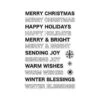 Hero Arts Offset Holiday Messages Clear Stamp Set