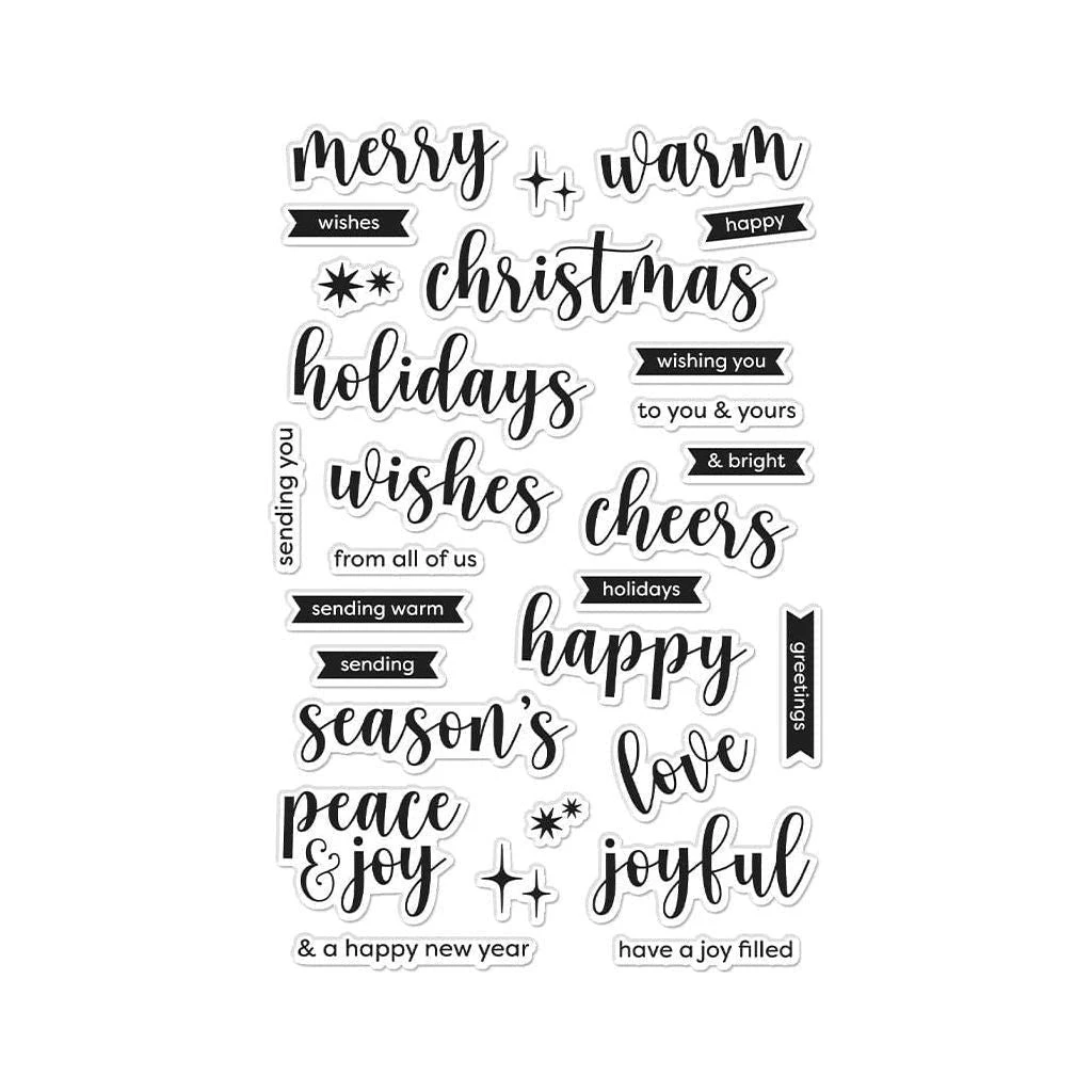Hero Arts Joyful Christmas Messages Clear Stamp Set 1 Hero Arts Joyful Christmas Messages Clear Stamp Set