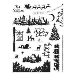 Hero Arts North Pole Scenics Clear Stamp Set