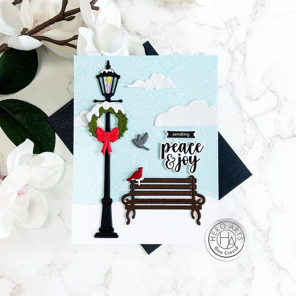 Hero Arts Snowy Street Lamp Fancy Die Set (E) 2 Hero Arts Snowy Street Lamp Fancy Die Set (E) - Image 2