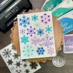 Hero Arts Snowflake Patterned Cover Plate Die Set (F) -Woodland Scenics Shop df214 snowflake patterned cover plate f 170674