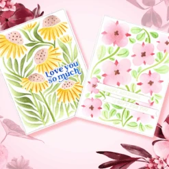 Blossoming Flowers Layered Stencil From The Flower Market Collection -Woodland Scenics Shop flowermarket