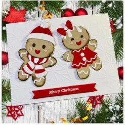 Monoline Stars Embossing Folder From The Dancin' Christmas Collection -Woodland Scenics Shop gingerbread