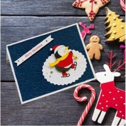 Dancin' Penguin Etched Dies From The Dancin' Christmas Collection -Woodland Scenics Shop ice