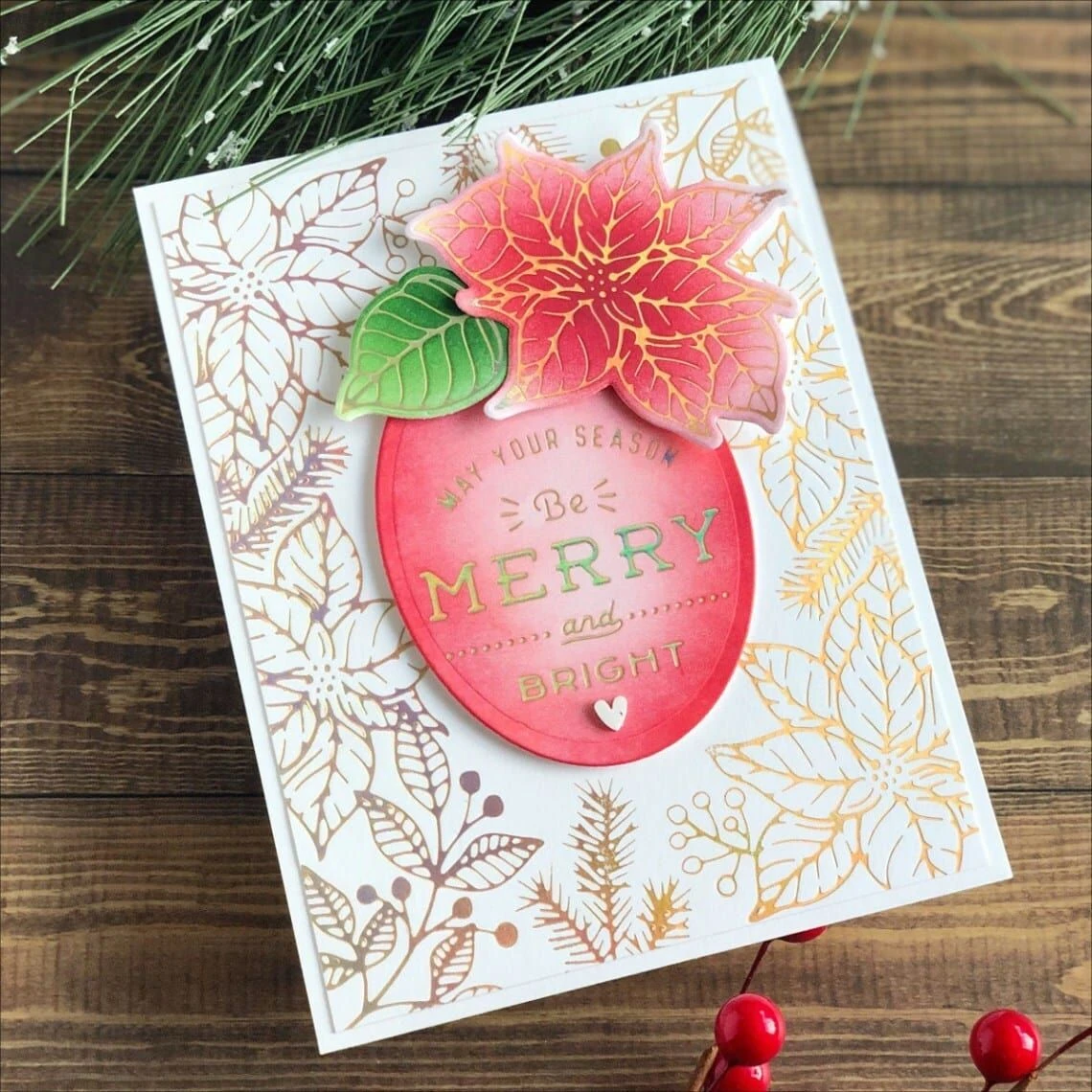 Essential Christmas Greetings Glimmer Hot Foil Plate From The Christmas Traditions Collection 6 Essential Christmas Greetings Glimmer Hot Foil Plate From The Christmas Traditions Collection - Image 6