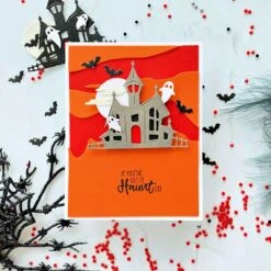 Haunted House Etched Dies From The Boo Dance Party Collection -Woodland Scenics Shop joan bardee 2022 boodanceparty hauntit 1