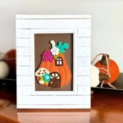 Felt Pumpkin Lane House Etched Dies From The Felt Stitch & Create Collection By Nichol Spohr -Woodland Scenics Shop joan bardee 2024 feltstitch create feltpumpkinlane frame