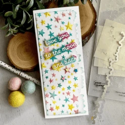 Starry Night 3D Emboss & Cut Folder From The Simon's Space Adventure Collection By Simon Hurley -Woodland Scenics Shop moonbasecamp