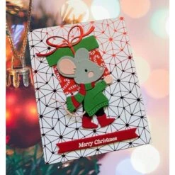 Dancin' & Giftin' Mouse Etched Dies From The Dancin' Christmas Collection 14 Dancin' & Giftin' Mouse Etched Dies From The Dancin' Christmas Collection -Woodland Scenics Shop mouse