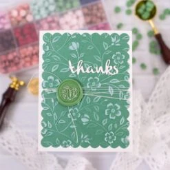 Fern Wax Beads From The Sealed By Spellbinders Collection -Woodland Scenics Shop rebecca keppel 202401 waxbeads 4