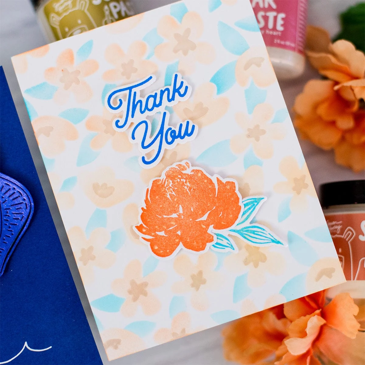 Watercolor Flower Clear Stamp And Die Setby Simon Hurley 5 Watercolor Flower Clear Stamp And Die Setby Simon Hurley - Image 5