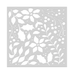 Hero Arts Holiday Foliage Stencil