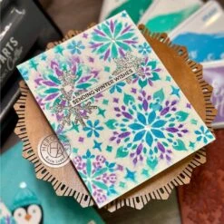 Hero Arts Color Layering Snowflake Stencils -Woodland Scenics Shop sa285 color layering snowflake stencils 917708