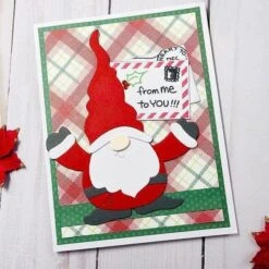 Gnome Hugs Etched Dies From The Holiday Hugs Collection By Stampendous -Woodland Scenics Shop shellieglass2023S6 213 STP 205