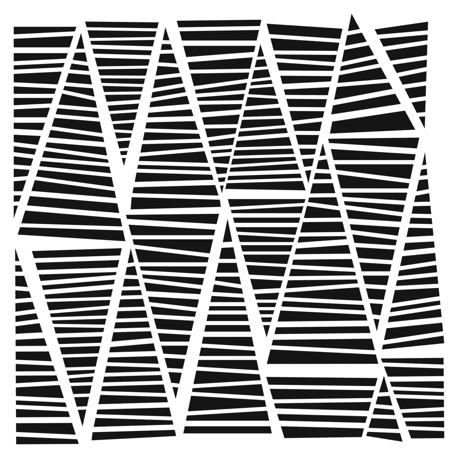 The Crafters Workshop - Striped Triangles Stencil 6 X 6" 2 The Crafters Workshop - Striped Triangles Stencil 6 X 6" - Image 2