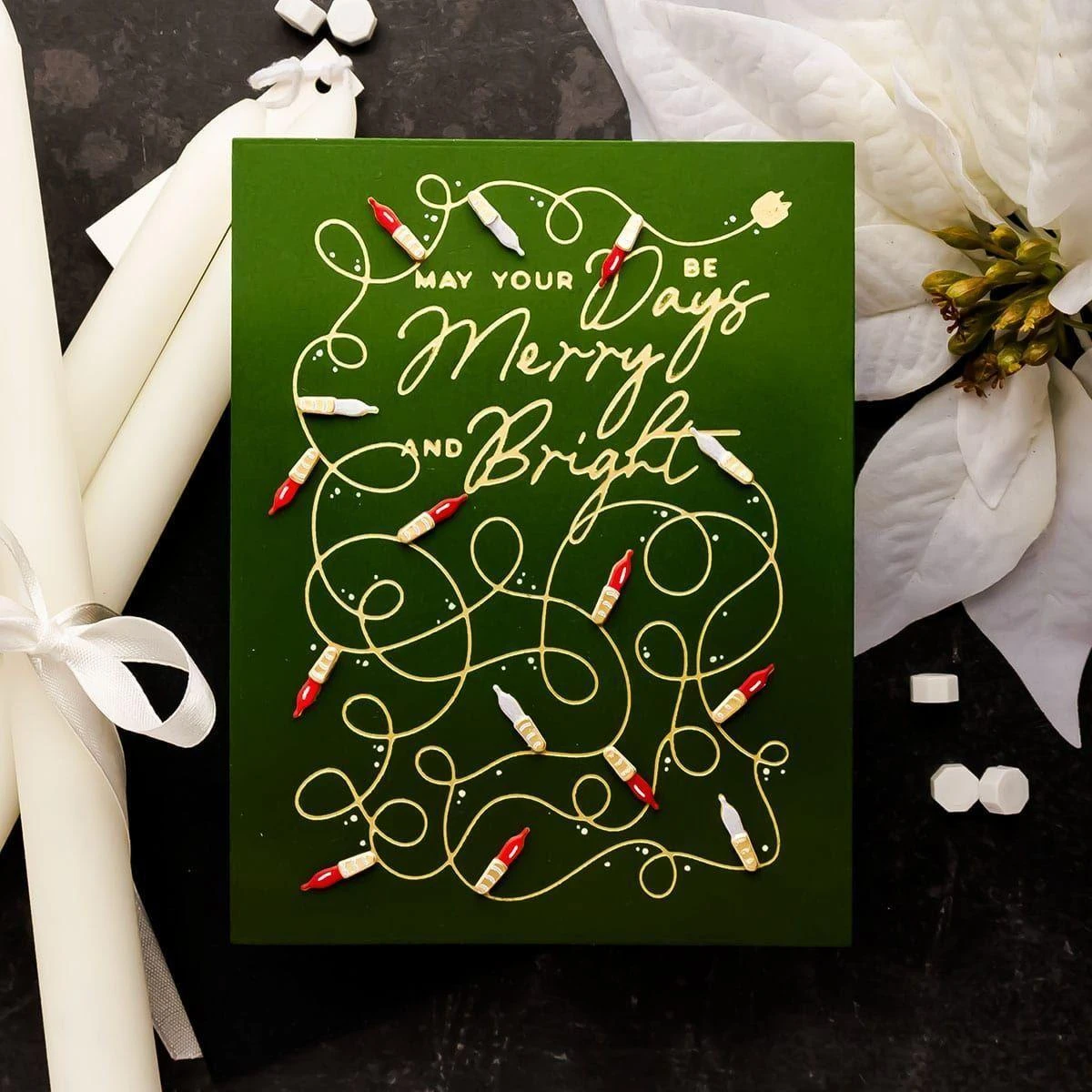 A Merry Little Christmas Sentiments Glimmer Hot Foil Plate & Die Set From The De-Light-Ful Christmas Collection By Yana Smakula 3 A Merry Little Christmas Sentiments Glimmer Hot Foil Plate & Die Set From The De-Light-Ful Christmas Collection By Yana Smakula - Image 3