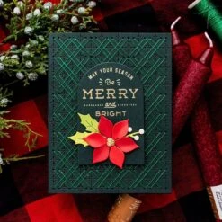 Stitched Starry Argyle Etched Dies From The Stitched For Christmas Collection -Woodland Scenics Shop yana smakula 2023 Spellbinders Stitched for Christmas Stitched Argyle 1sq