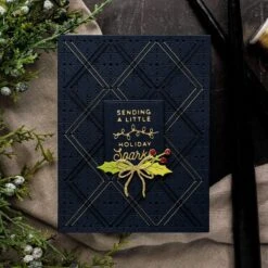 Stitched Starry Argyle Etched Dies From The Stitched For Christmas Collection -Woodland Scenics Shop yana smakula 2023 Spellbinders Stitched for Christmas Stitched Argyle 2sq