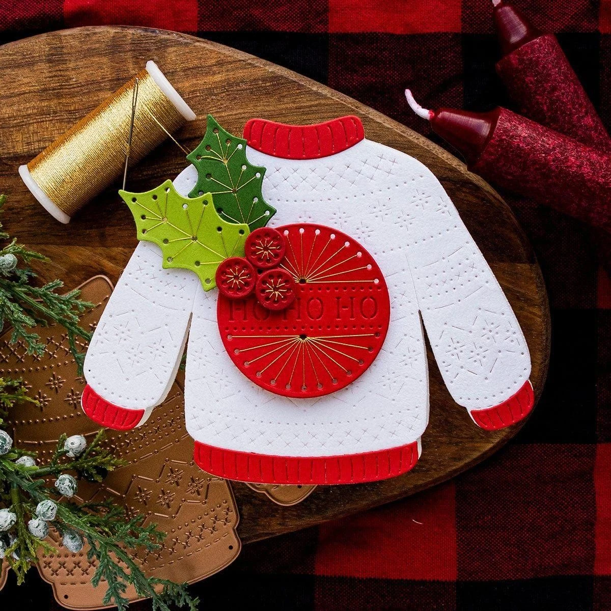 Stitched Christmas Sweater Etched Dies From The Stitched For Christmas Collection 15 Stitched Christmas Sweater Etched Dies From The Stitched For Christmas Collection - Image 15