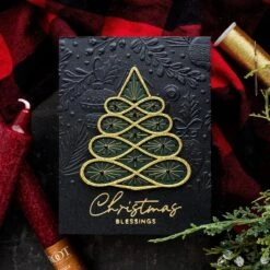Stitched Christmas Tree Etched Dies From The Stitched For Christmas Collection -Woodland Scenics Shop yana smakula 2023 Spellbinders Stitched for Christmas Stitched Christmas Tree 5sq