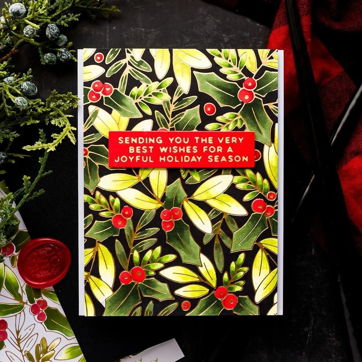 A Merry Little Christmas Sentiments Glimmer Hot Foil Plate & Die Set From The De-Light-Ful Christmas Collection By Yana Smakula 9 A Merry Little Christmas Sentiments Glimmer Hot Foil Plate & Die Set From The De-Light-Ful Christmas Collection By Yana Smakula - Image 9