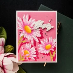 Daisy Trio Press Plates From The Yana's Daisies Collection By Yana Smakula -Woodland Scenics Shop yana smakula 2025 Spellbinders BP 299 Daisy Trio Press Plate BP 298 Card Crafty Hugs Sentiments Card 2sq 1 2